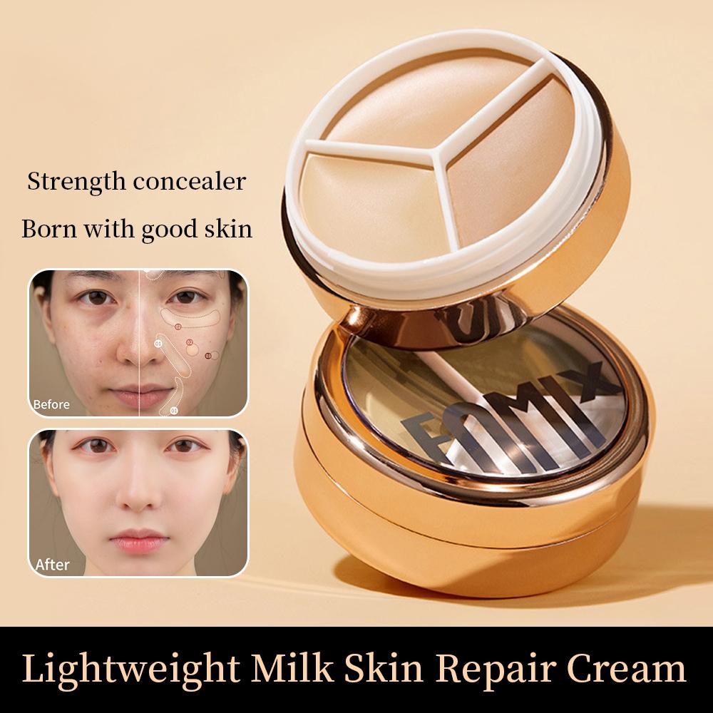 Contour Highlight Three-color Concealer Lasting Cover Blemishes, Acne Scars, Dark Circles, Eye Bags, Foundation Cream Makeup