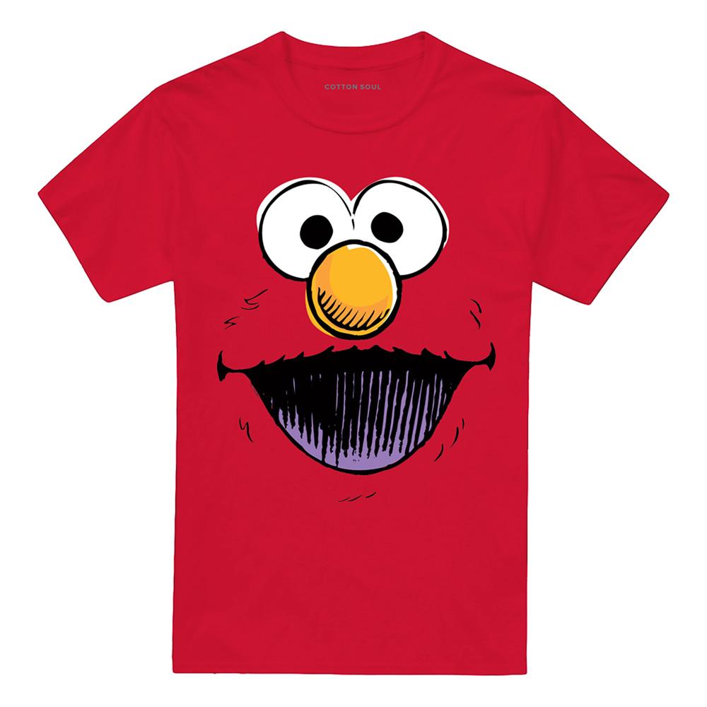 Sesame Street Unisex Adult Retro Elmo Sketch T-Shirt