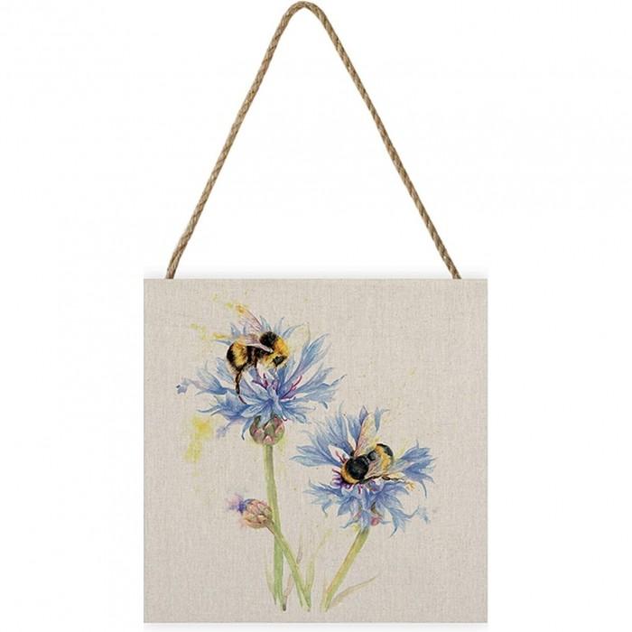 Jane Bannon Пчелы на васильках деревянная табличка