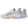 Asics NETBURNER BALLISTIC FF 4 Cushioning Low Top Training Shoes Women's White Gold Sneakers 1052A083-102