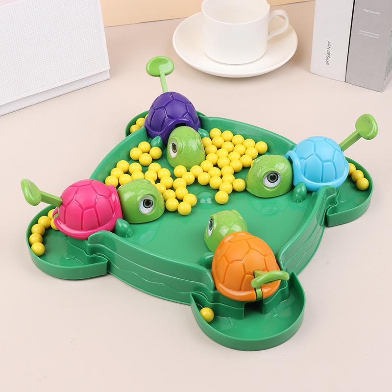 1 Set Children Gifts Hungry Turtle Board Games Turtle Snatching Bean Ball Table Game Kids Educational Toys Family Party Games