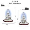 Christmas Tree Music Box Snowman Window Glass Decoration Waterproof PVC Sticker Christmas Winter New Year Decoration