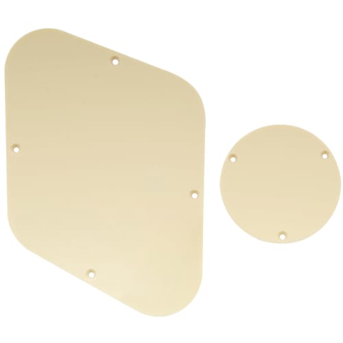Musiclily LP-Type Back Plate/Control Cavity Set for USA Gibson Les Paul Electric Guitars, 1 Piece, Cream