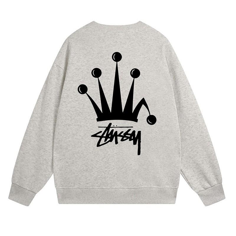 Свитшот Stu Streetwear Tour Edition с принтом букв, круглый вырез, мужской, свободный крой, хлопок, для повседневной носки