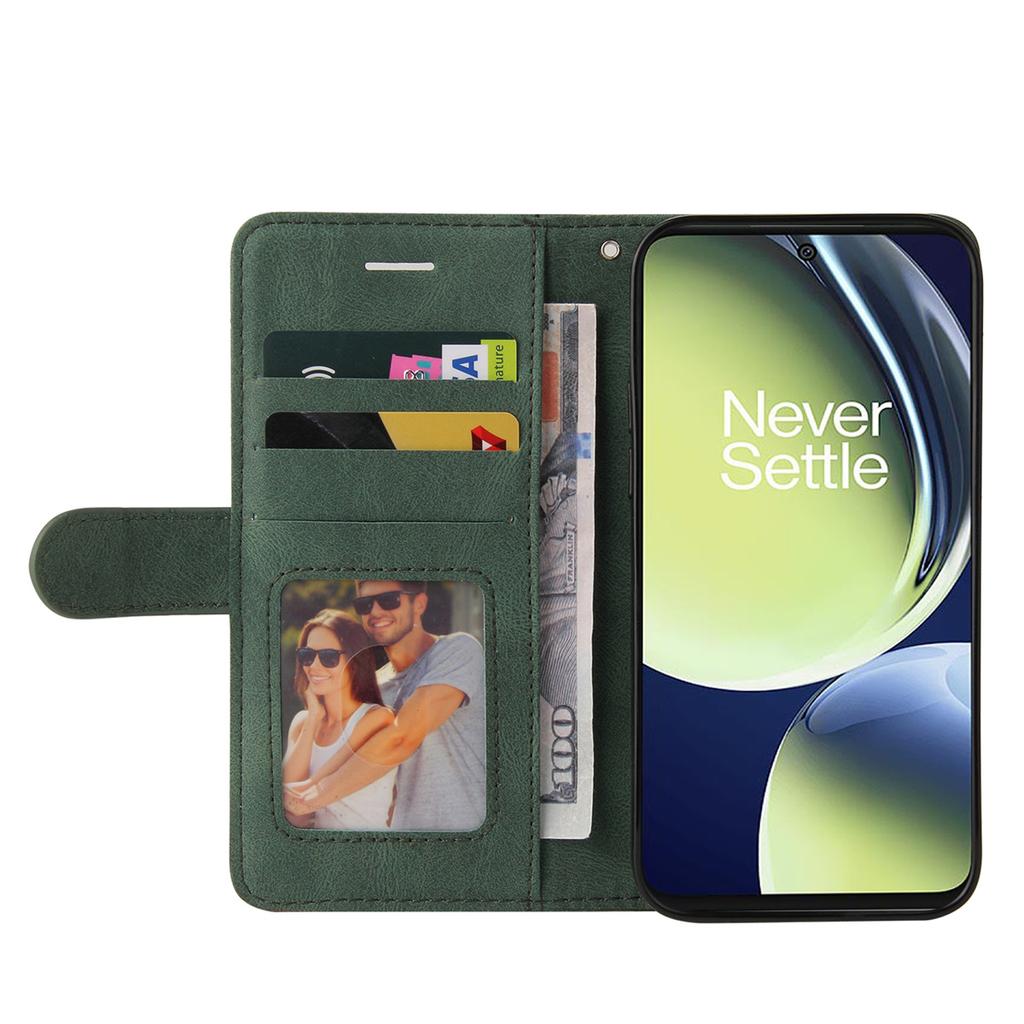 Для OnePlus Nord N10 5G, Nord N100, Nord CE 5G, Nord 2T... Линейный узор, стиль сращивания, дизайн из искусственной кожи, откидная подставка, кошелек, сумка для телефона, чехол с картой