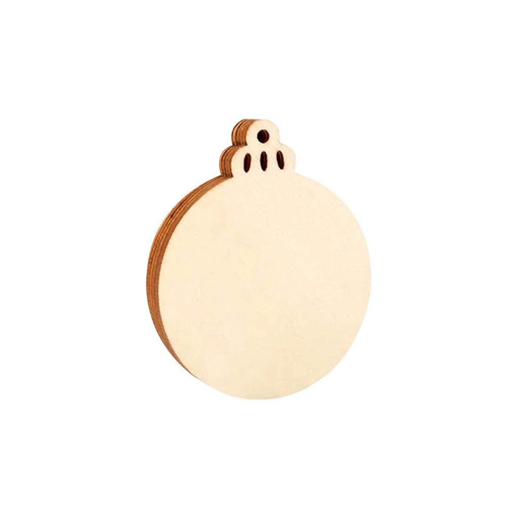 Wooden Ornaments – 10 Pcs Ornament Decoration Kit For The Christmas Tree – Wooden Decorations With Hanging Cords