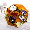 1pc Halloween Trick or Treat Automatic Folding Umbrella - Portable 3-Fold Design with 8-Bone Iron Frame, Perfect for Fans, Travelers, Daily Use, and F