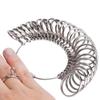 Accurate Measurement US UK Ring Sizer Aluminum Finger Ring Gauge Kit for Women Men Rings