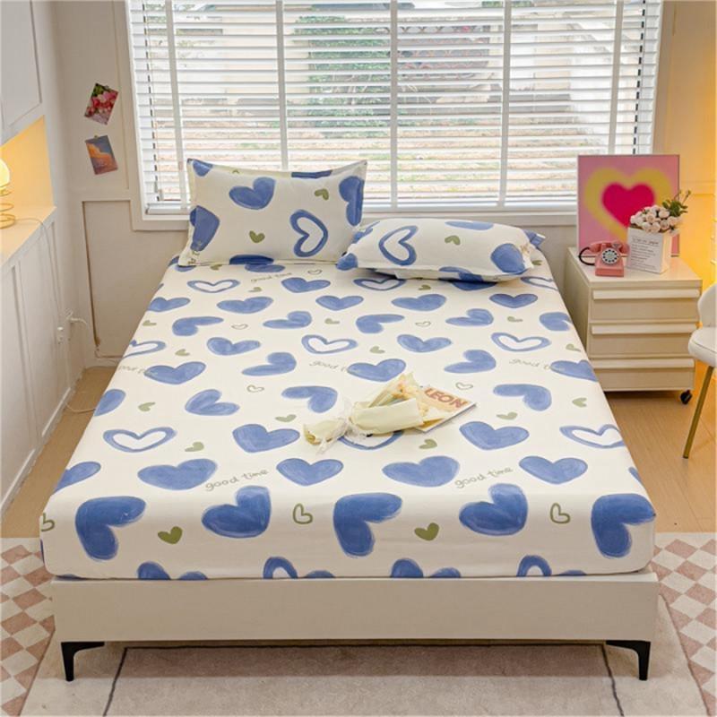 Покрывало Bonenjoy, простой стиль, простыня на наматраснике с принтом, матовая простыня, мягкое постельное белье с подсветкой(Нет наволочки)