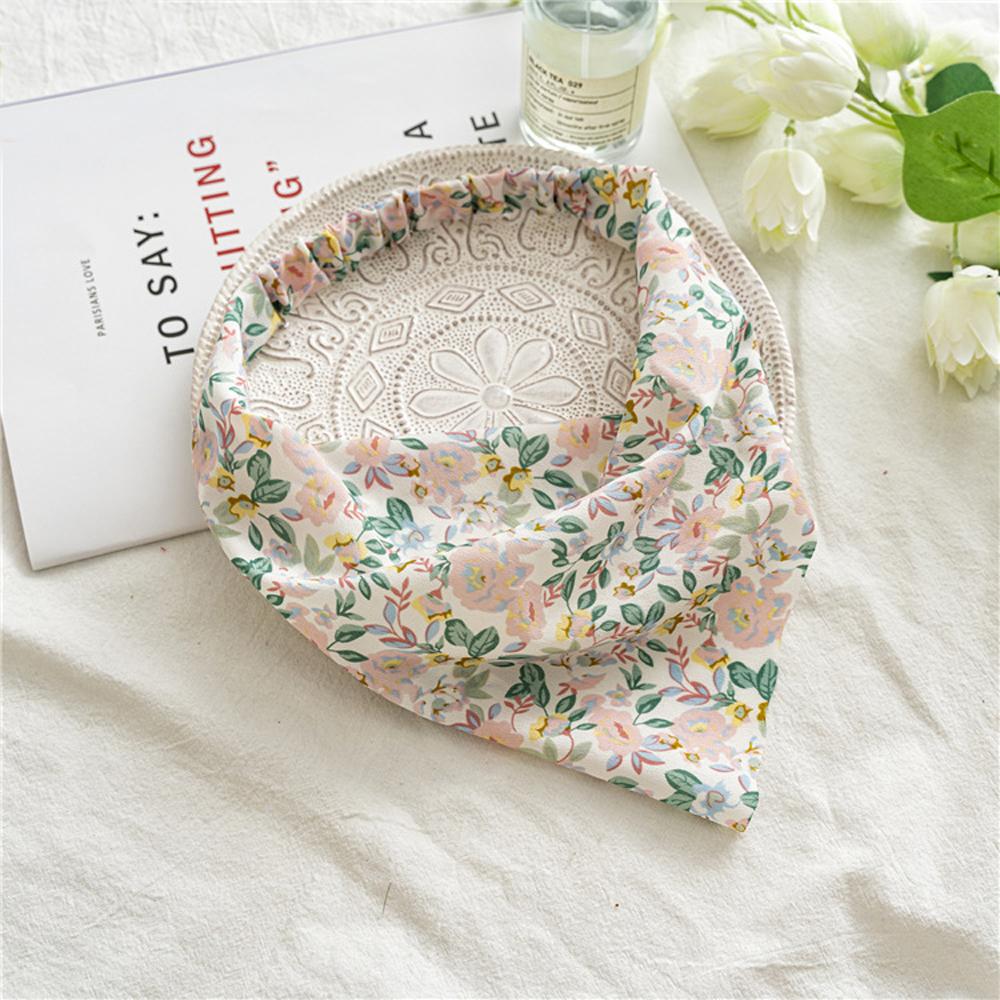 Headbands Sweet Elastic Floral Flower Hair Accessories Turban Hair Scarf Triangle Bandana Headwrap