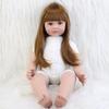 BZDOLL 60 см мягкая силиконовая кукла реборн для маленьких девочек без одежды реалистичная 24-дюймовая принцесса для младенцев игрушка для сна прекрасные подарки на день рождения