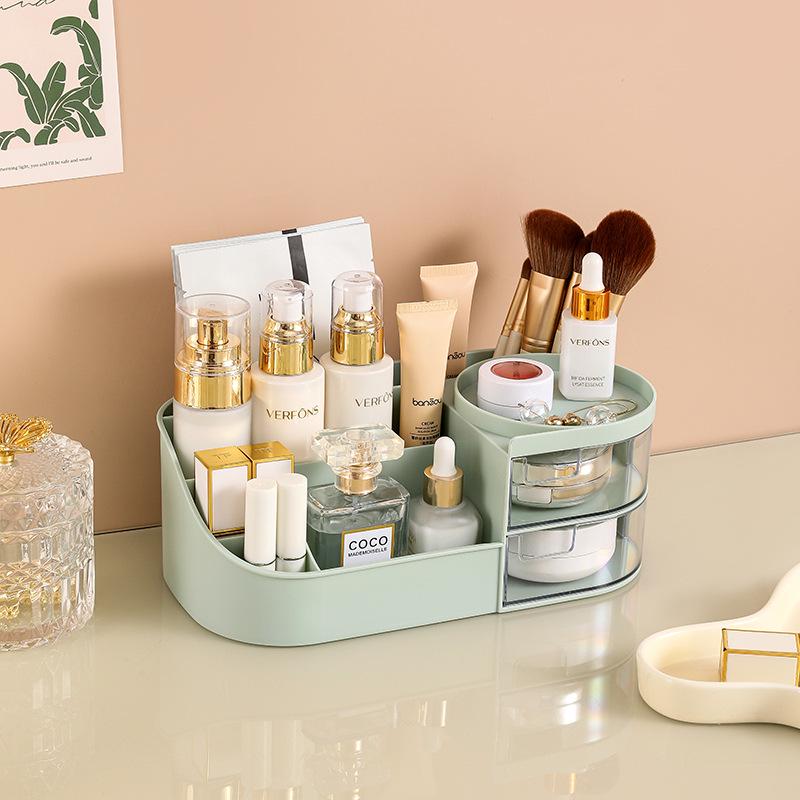 Desktop Storage Box for Stationery, Cosmetics, and Dormitory Use