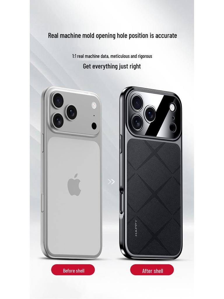 Ультратонкий роскошный кожаный чехол для iPhone 17 Pro Max: Персонализированная мягкая обложка премиум-класса