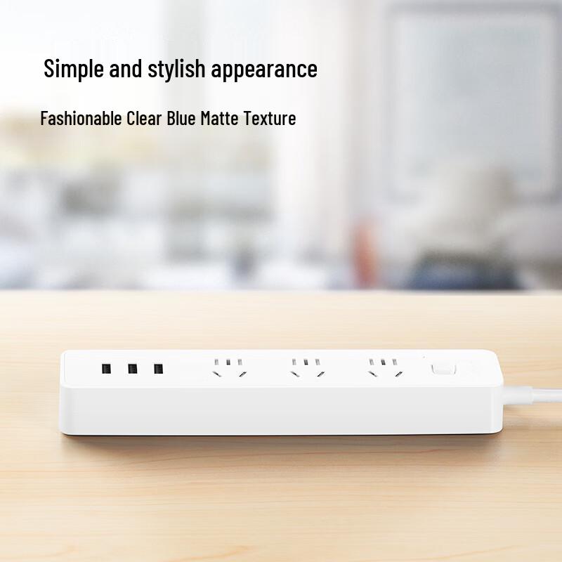 BULL USB Power Strip with 3 AC Outlets and 3 USB Ports CN plug (adapter included)