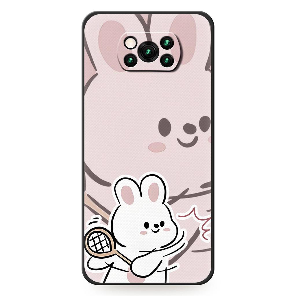 Парный ТПУ чехол для телефона Xiaomi Poco X3 NFC/X3 Pro Силиконовый Мягкий чехол Пылезащитный Ударопрочный Защита от ударов Задняя крышка Милый