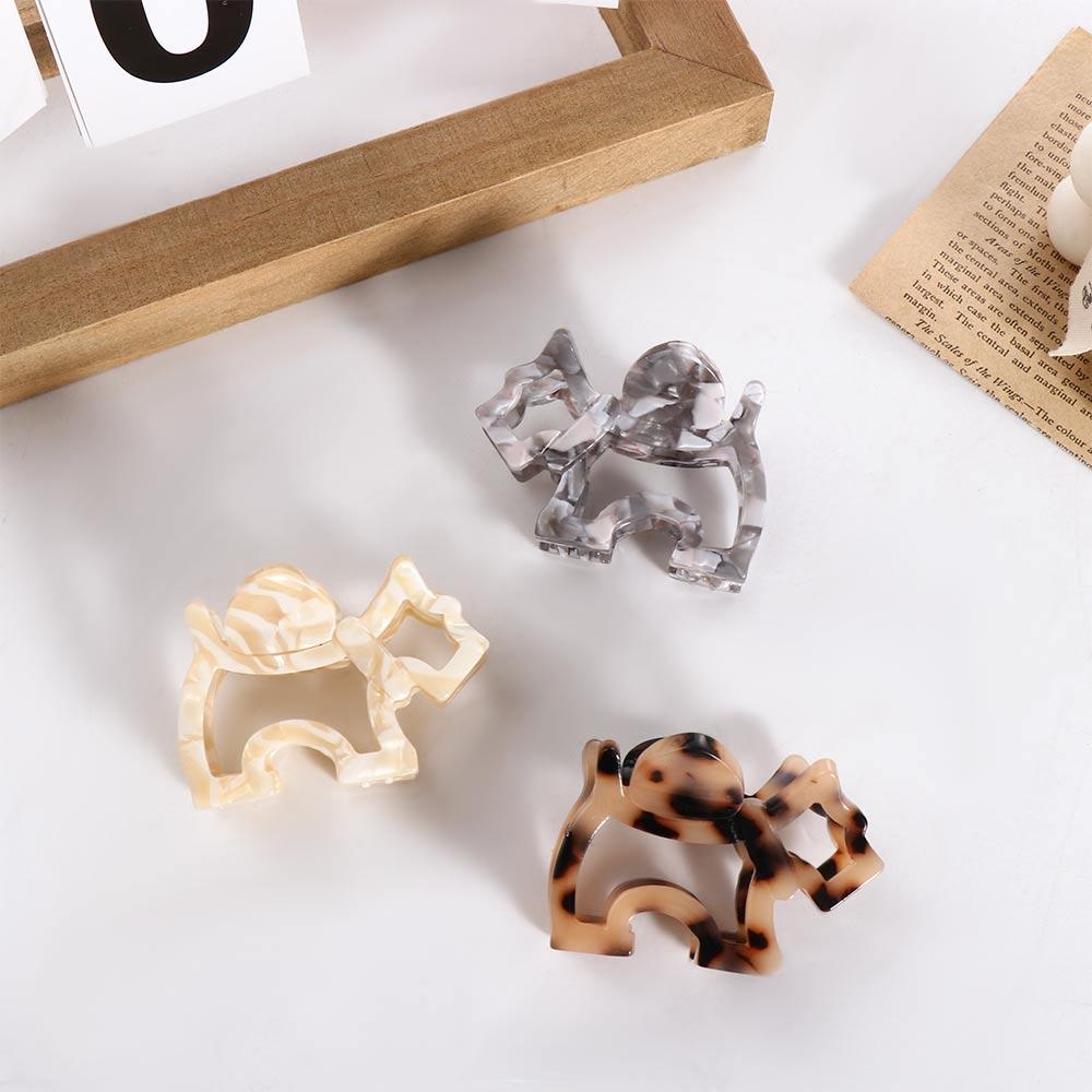 Fashion Design Women Hair Accessories Dog Hollow Hair Claw Animal Barrettes Korean Style Hair Clip