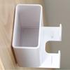 Plug Holder Remote Control Organizer Adhesive Hanger Air Conditioner Storage Box Fixed On Wall