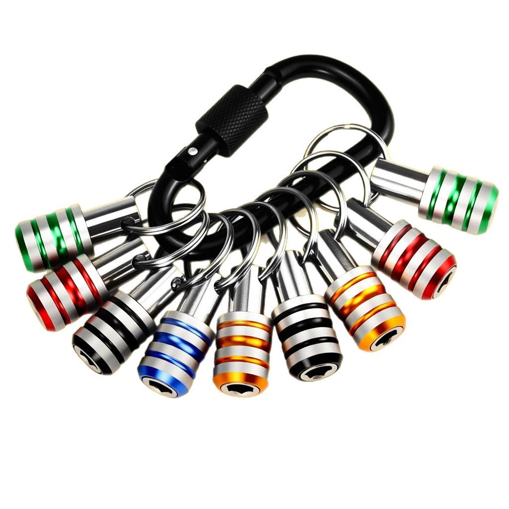 Quick Release 1/4 Hex Socket Keyring Adapter Set