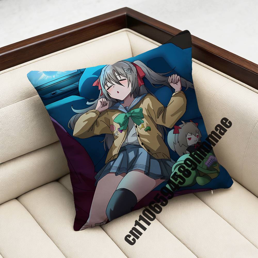 For Neuro Sama Vtuber Throw Pillow Case Sham 45X45Cm 35X35Cm Square Bedroom Pillowcase Cushion Cover