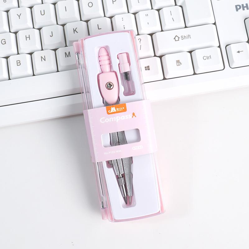 Студенческий профессиональный металлический компас: Многофункциональные инструменты для черчения геометрии, набор из двух измерительных приборов.