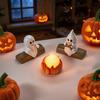 Halloween Ghost Candles Bonfire Party Resin Statue Ornaments Cute Decoration Ghost Outdoor Indoor Home Holiday Party Accessories