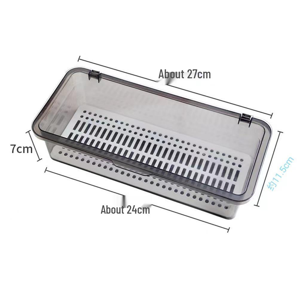 Multifunctional Dustproof Tea Set & Chopstick Storage Organizer with Draining Feature