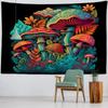 Mushroom Castle Forest Pattern Tapestry Home Wall Decoration Tapestry Bedroom Living Room Tapestry
