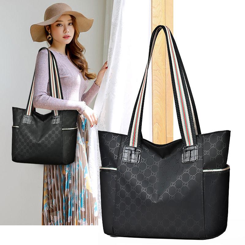 Женская водонепроницаемая сумка большой емкости из ткани Оксфорд, нейлоновая парусиновая сумка на плечо, сумка-тоут