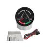 RHAXEL 52mm Rudder Angle Indicator 0-190ohm for Marine Boat Yachts with 8 Colors Backlight 12V 24V with Mating Sensor