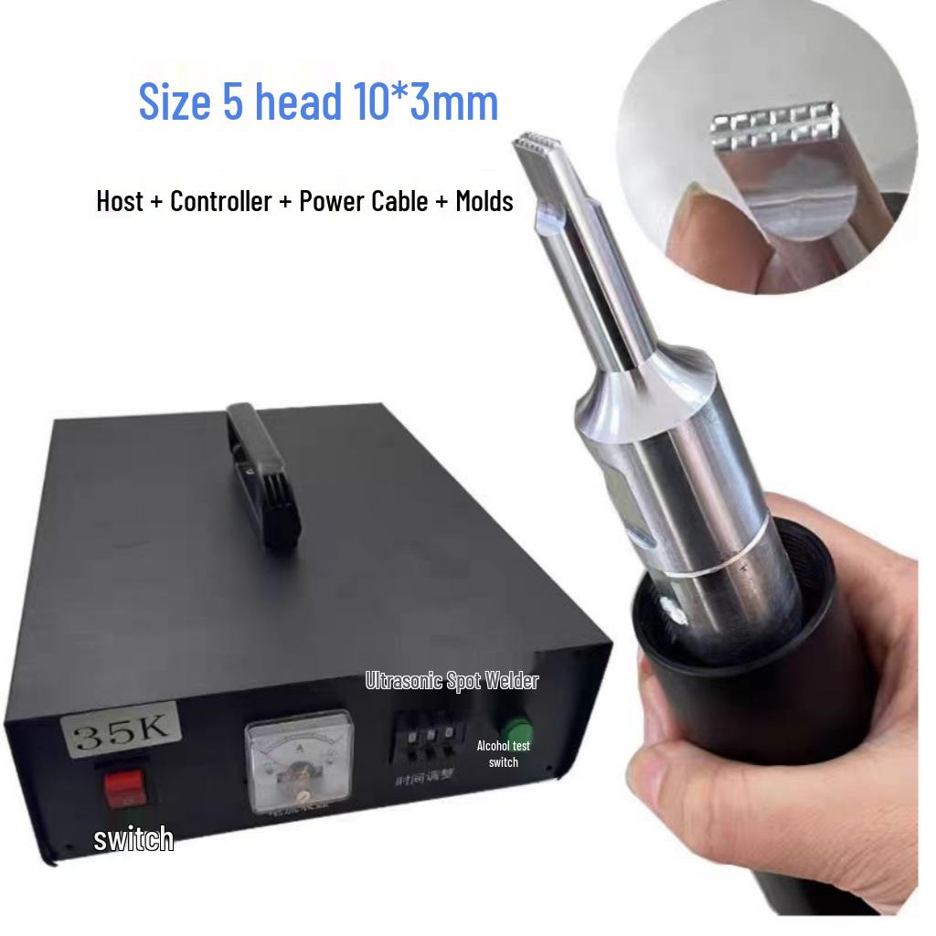 110V 35K Ultrasonic Handheld Fabric Welder & Heat Sealer for Ear Loops