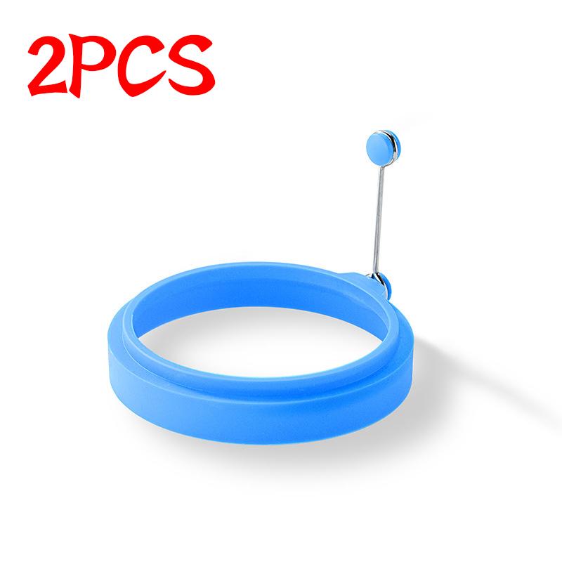 2 шт. большие формы для омлета на завтрак, жареные яйца, пищевая силиконовая форма для яиц, блинов, кулинарная форма для жарки яиц, кухонный гаджет