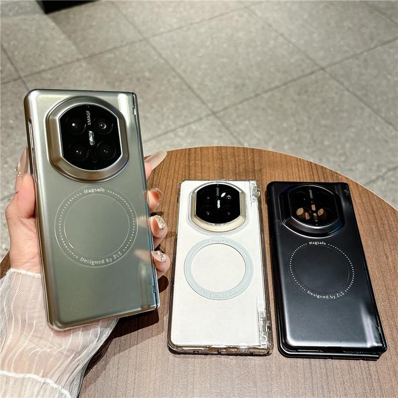 Premium Electroplated Magnetic Case Mate X7 X6 Foldable Phone Shockproof Leather PC Cover With Stand