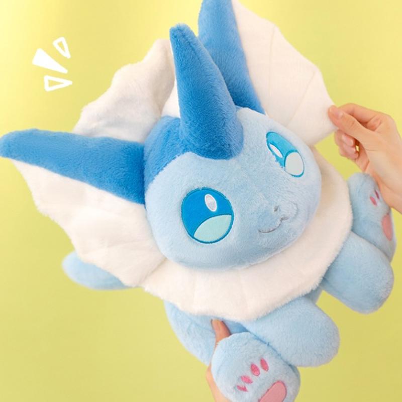 30 80cm Vaporeon Plush Toy Cute Stuffed Animal Pillow Ornament Gift for Kids