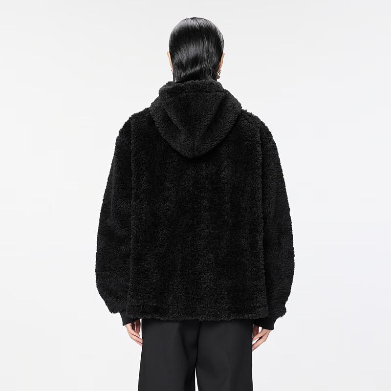 JNBY Faux Fur Hooded H-type Coat