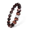 AWNL Браслет из бусин с гравировкой рун из тигрового глаза, подарок для мужчин, мужской - (15-16см)