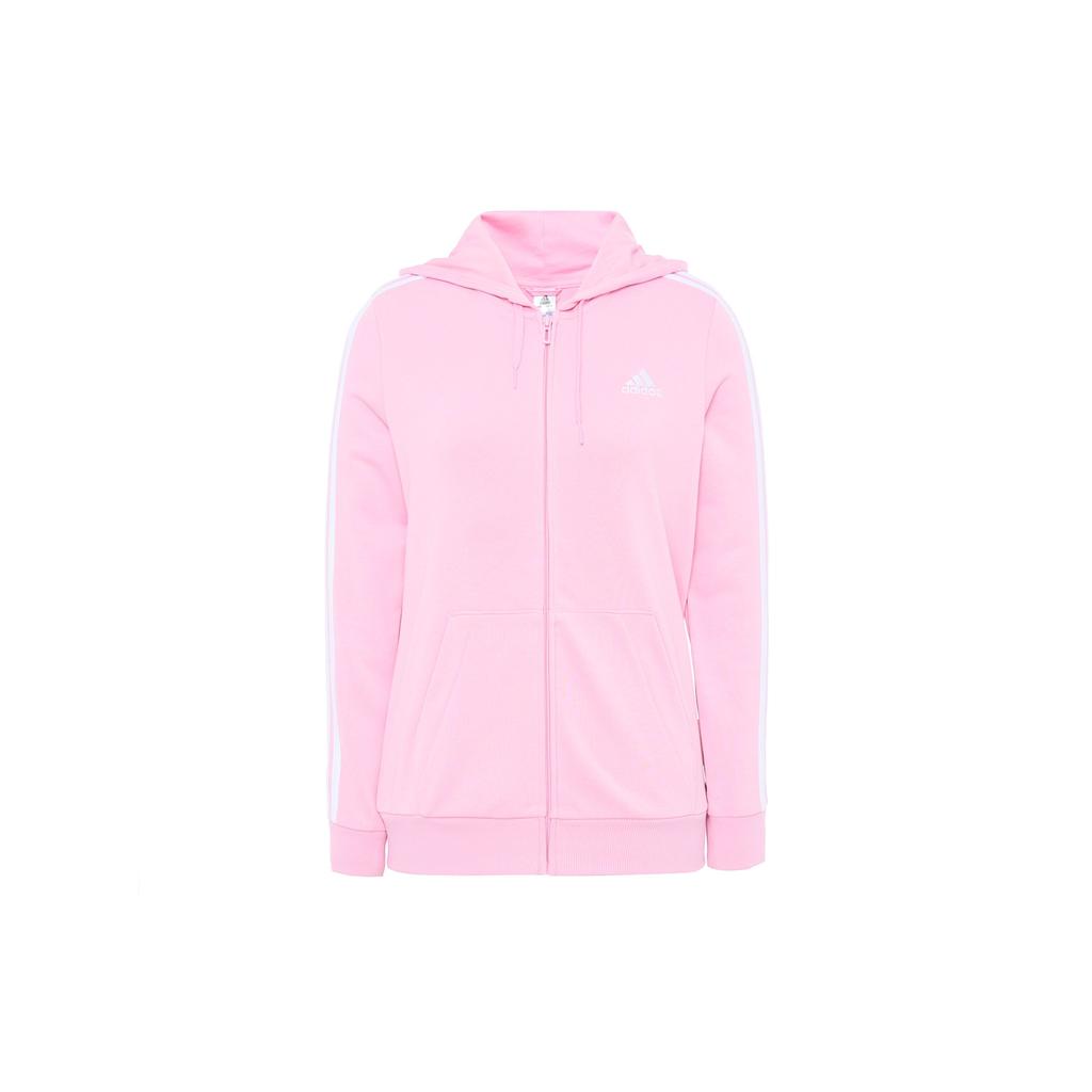 adidas Essentials Толстовка с капюшоном на молнии с цветными блоками, спортивная повседневная куртка, женская куртка розового цвета HL2059