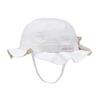 [Miki House] Шляпа, защита от УФ-лучей, с козырьком, 100% хлопок, с резинкой, для девочек, для малышей, для детей, детская одежда, 12-9103-145, M (50-52см), белый