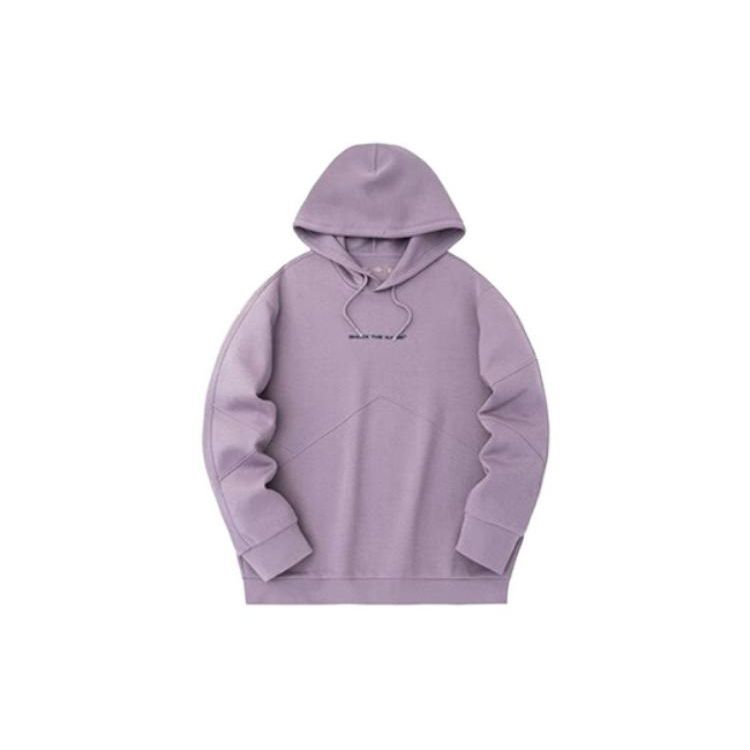 Anta Basketball Series Logo Letter Hoodie Men Hoodies Dusty-Purple 152331733-4
