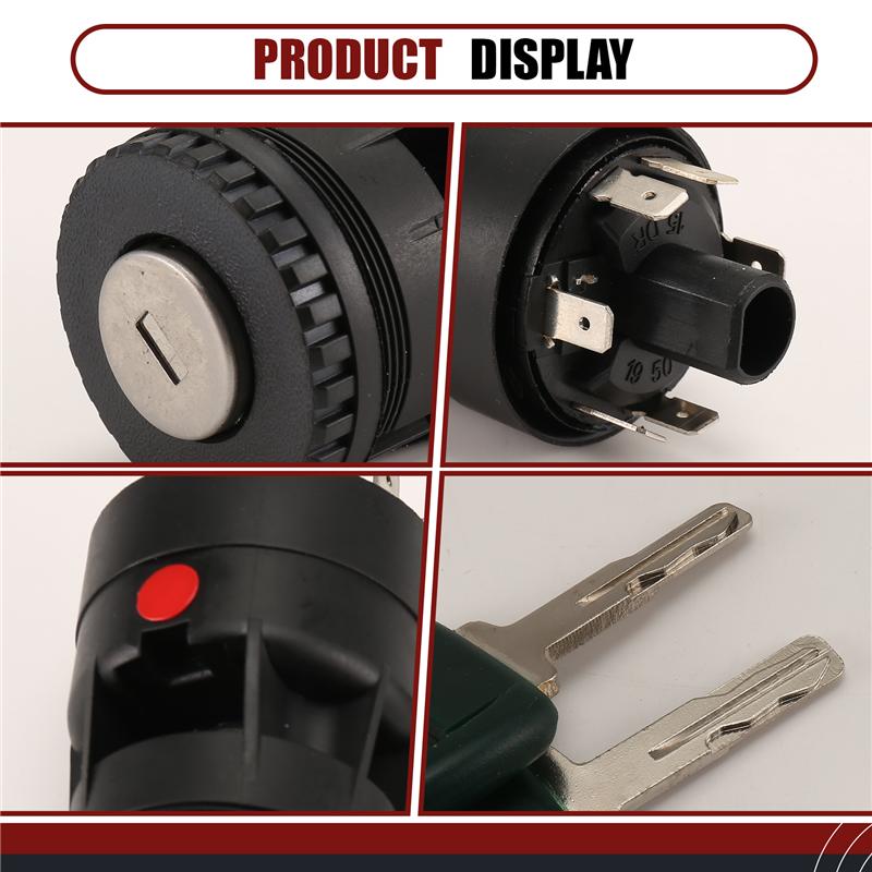 WF-15082295 Ignition Switch With 2 Keys For Volvo Truck Loader-Laser A20C A30C A25D A35D Ignition Switch Lock Cylinder