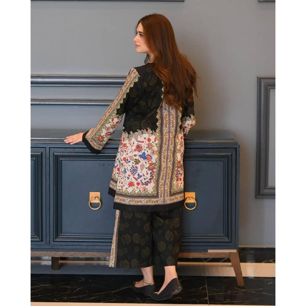 *Launching New Đěsigner Party Wear Look Pur Natural Crepe Top&plazzo Co-ords Set*