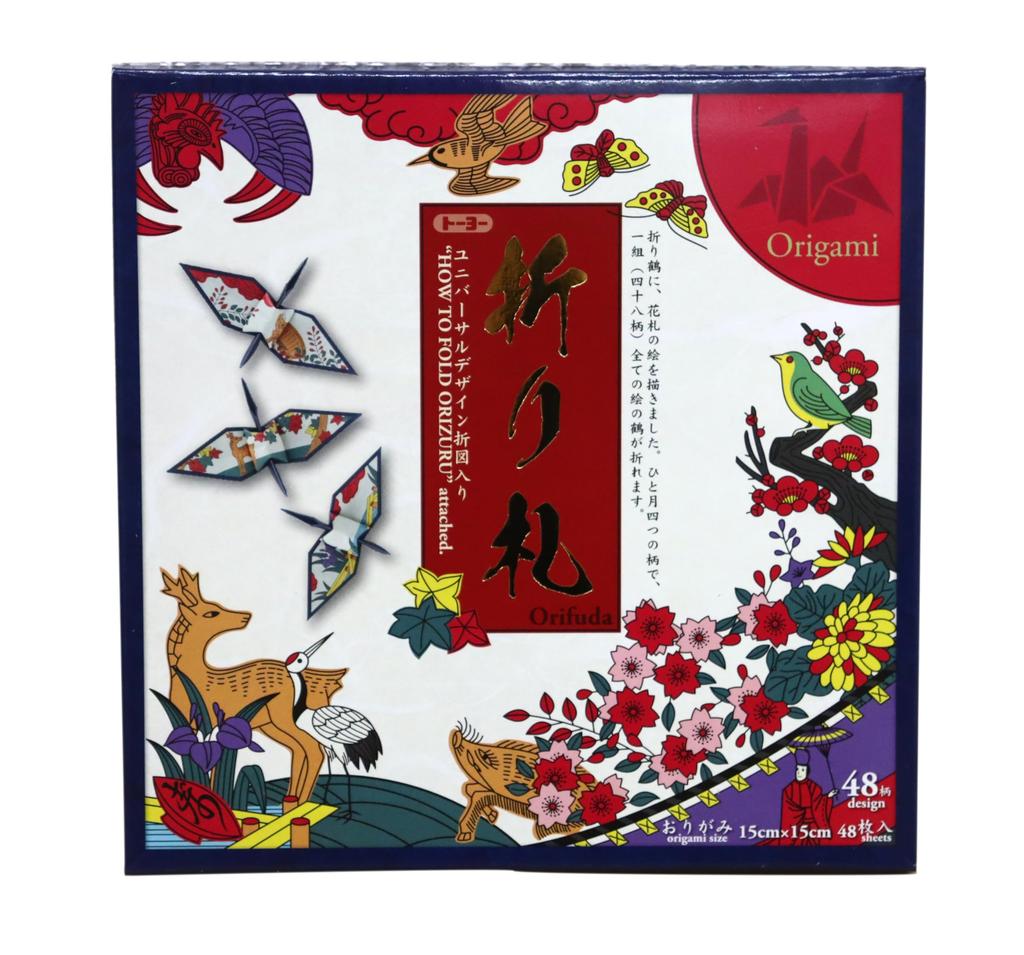 Made In Japan Traditional Origami (Hanafuda 48 Patterns) X 10 Sets (For Business Use)