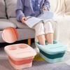 Folding Foot Soaking Bucket Household Footbath Dormitory Students Massage Health Plastic Footbath Portable Thickened Footbath