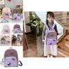 Adorable Cartoon Oxford Cloth Backpack For Kids In Pink Or Purple For School Use