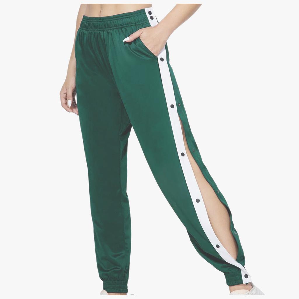 Жен. Однотонный Эластичный пояс на кулиске Широкие брюки Брюки на кулиске