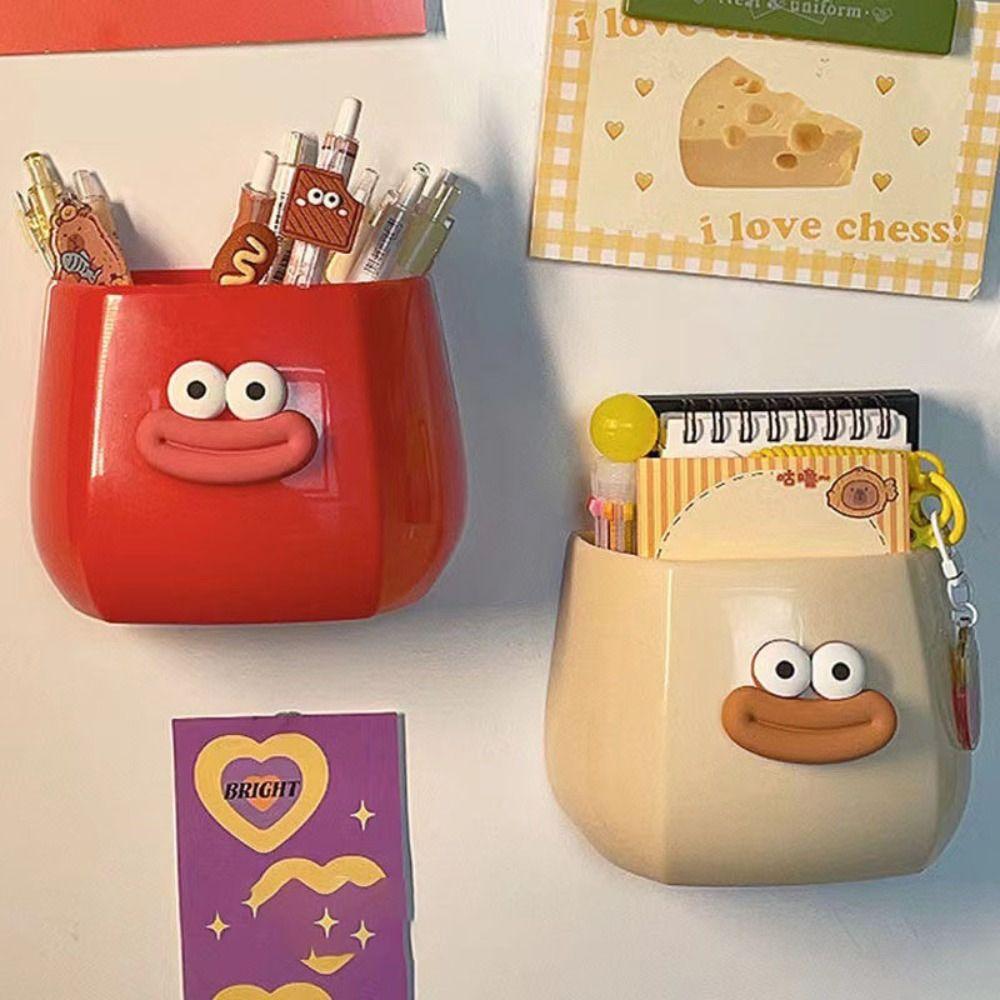 Прочный студенческий настольный ящик для хранения с изображением мультяшной девочки, простой контейнер для карандашей, новые пластиковые ящики для хранения