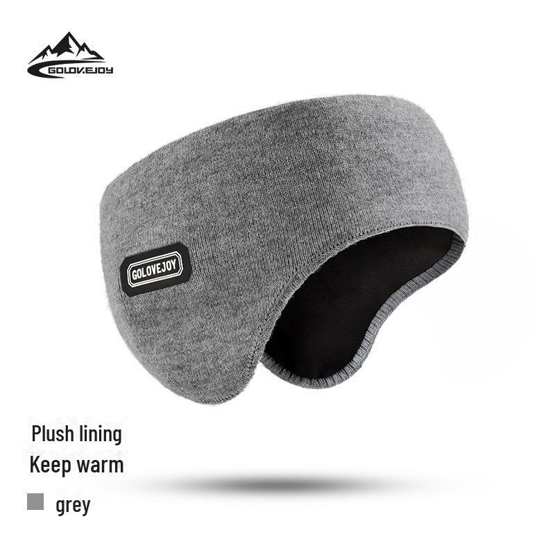 Зимние горнолыжные наушники для мужчин 2024 года: Ветрозащитный, двухслойный, крепится на голову и спину для езды на велосипеде на открытом воздухе