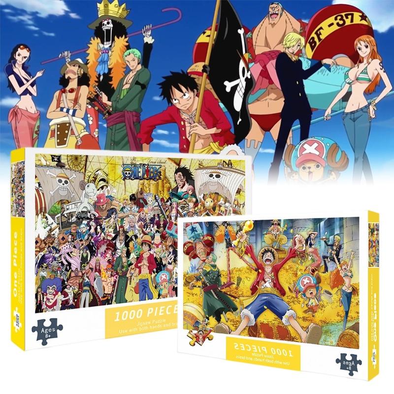 Бумажный пазл из 1000 деталей Коллекция Морской Пират Король, Миниатюрный Мультяшный Плоский Пазл