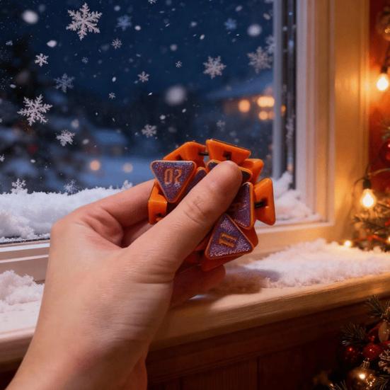 3D-печатный кубик D20 игрушка для снятия стресса и тревоги, портативная дорожная многосторонняя игрушка-непоседа