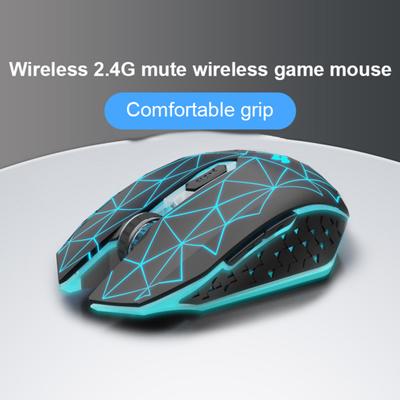 Беспроводная игровая мышь X5, бесшумная, USB, со светодиодной подсветкой, оптическая, перезаряжаемая, 2.4 ГГц, аксессуары для компьютера