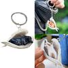 Black Hanging Labrador Ornament Keychain Cute Sleeping Angel Dog Pendant Gift